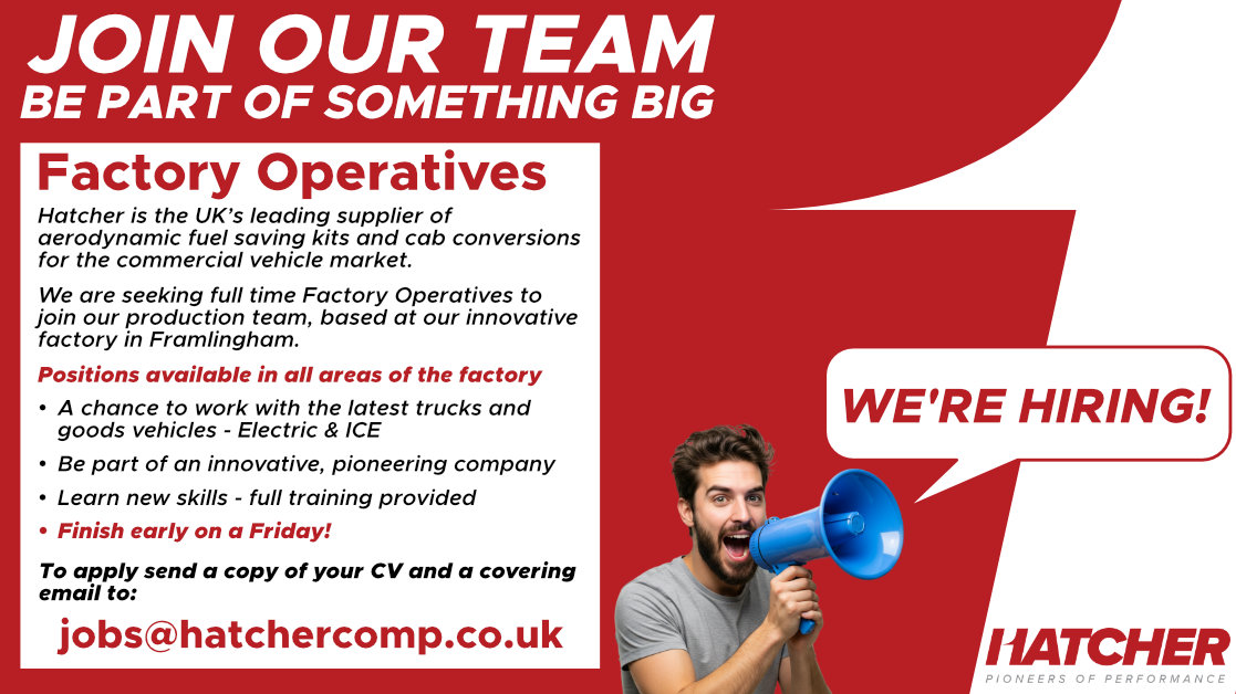 We are seeking full time Factory Operatives to join our production team in Framlingham